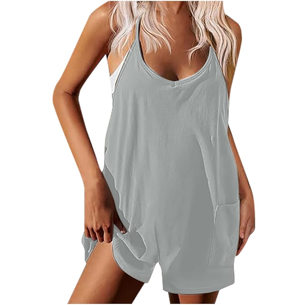 Amazon.com: Sinzelimin Womens Rompers Loose Casual